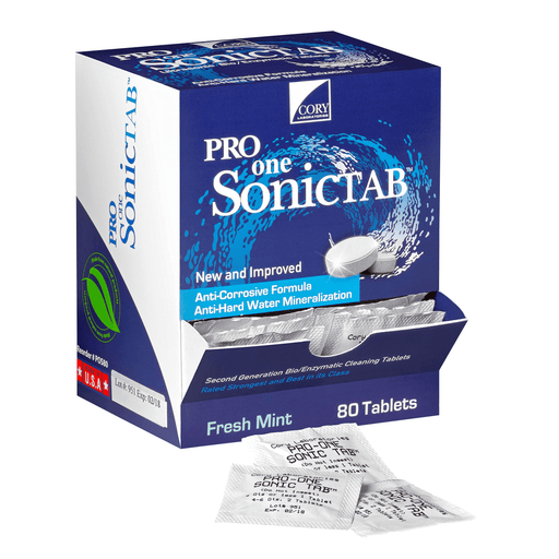 Dental Pro One Sonic Tablets Ultrasonic Cleaner 80/bx - Cory Labs 205-POS80 - DENTAMED USA