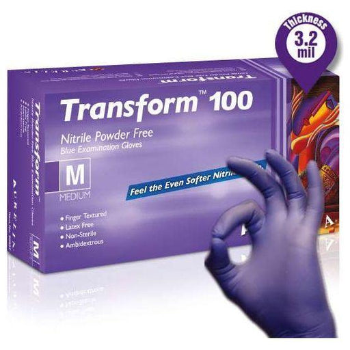 Transform Nitrile Powder-Free Examination Gloves 200/pk - Aurelia 705-98895 - DENTAMED USA