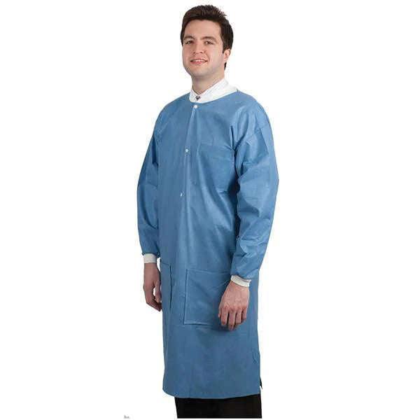 Protect Plus Disposable Lab Jackets Hip Length 10/pk - MARK3 - DENTAMED USA