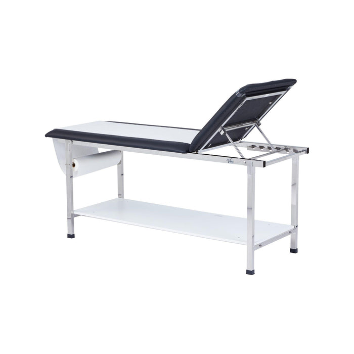 Viva Comfort Noble-Line Treatment Table with Shelf and Adjustable Back ADI996-02-BLK - DENTAMED USA