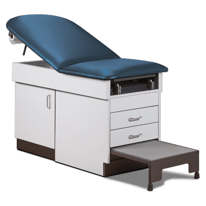 Clinton 8890 Family Practice Exam Table with Step Stool 8890 Chiropractic Tables 