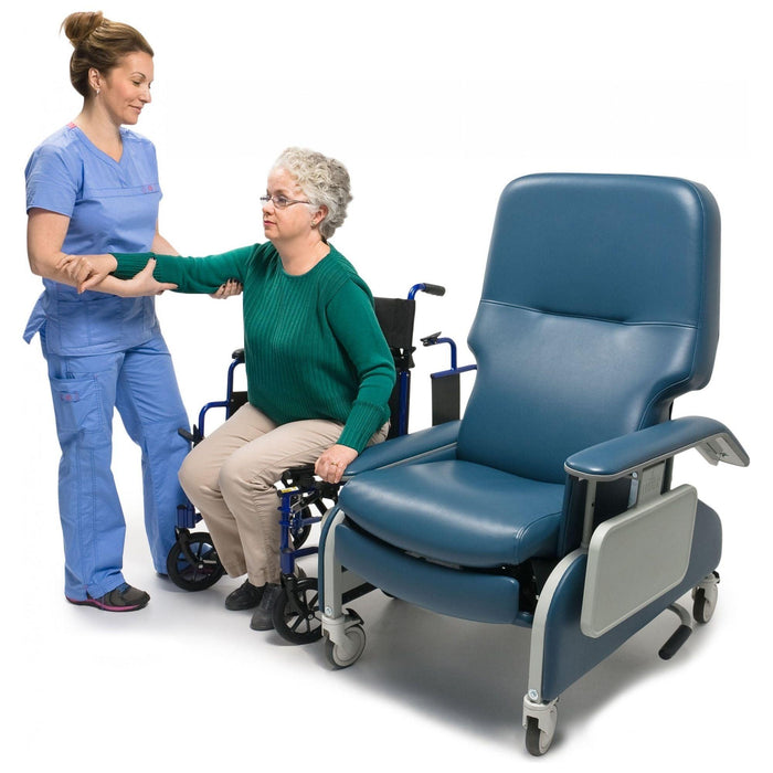 Graham Field Lumex Deluxe Clinical Care Recliner with Drop Arms FR566DG8567 - DENTAMED USA