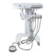 4 Hole Dental Portable Mobile Delivery Unit System Cart Treatment work Compressor 65L/Min - DENTAMED USA