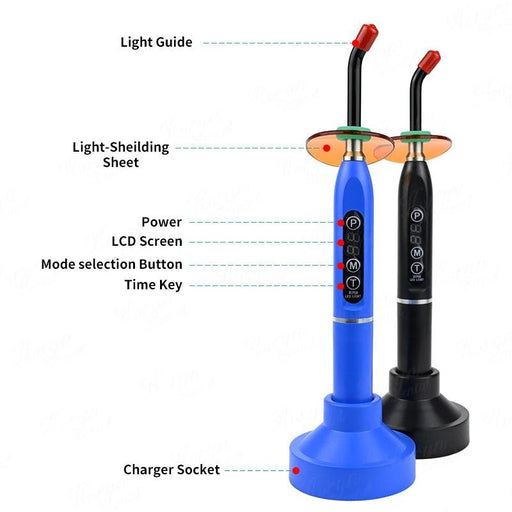 LED Wireless Dental Curing Light Lamp Machine Dentistry - DENTAMED USA