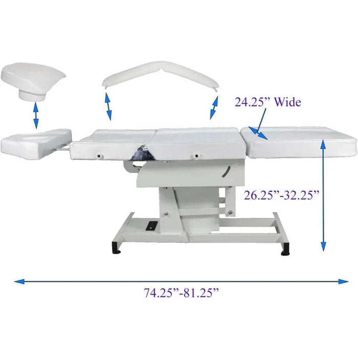 Tatto Comfortably Fully Electric Adjustable Facial Bed/Massage Table 3 - DENTAMED USA