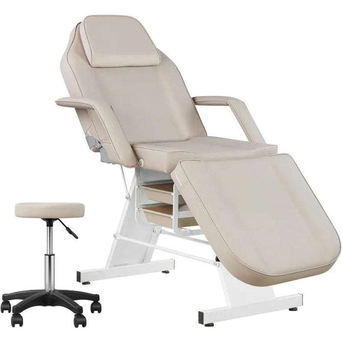 Facial Chair Massage Table 73inch Adjustable Tattoo Chair for Artist with Stool - DENTAMED USA