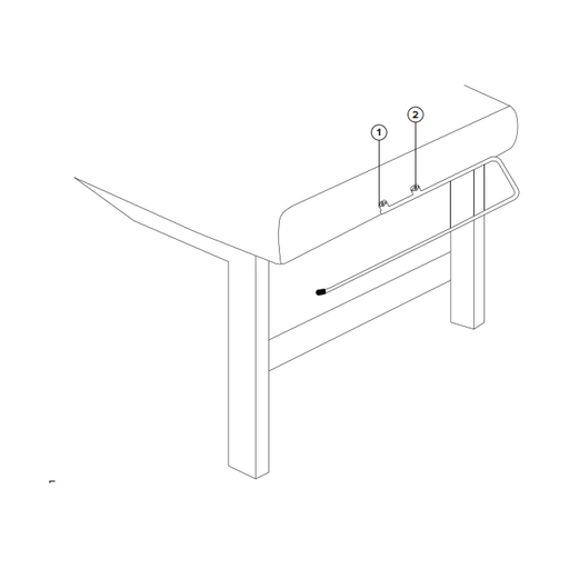 Viva Confort Paper Roll Dispenser / Holder for 903 Table - DENTAMED USA