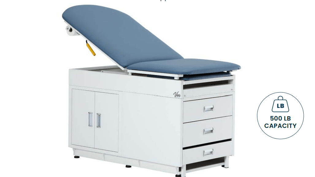 Viva Comfort 996-09-S-BLK Grande Steel Exam Table - DENTAMED USA
