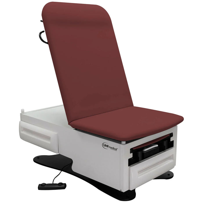 FusionONE Power Hi-Lo Manual Back Exam Chair with Foot Control & Stirrups 3002