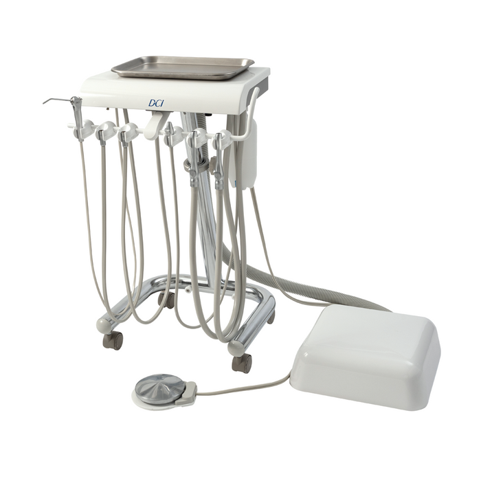 DCI Reliance Manual Dental  Control Cart for 2 HP w/Premium Vacuum PN R4240
